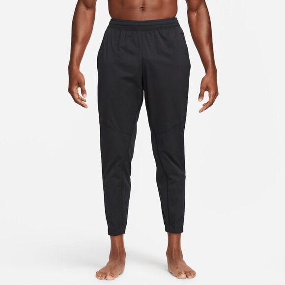 Nike Yoga Woven Training Cuffed Jogger Pants Black Men's Size Medium